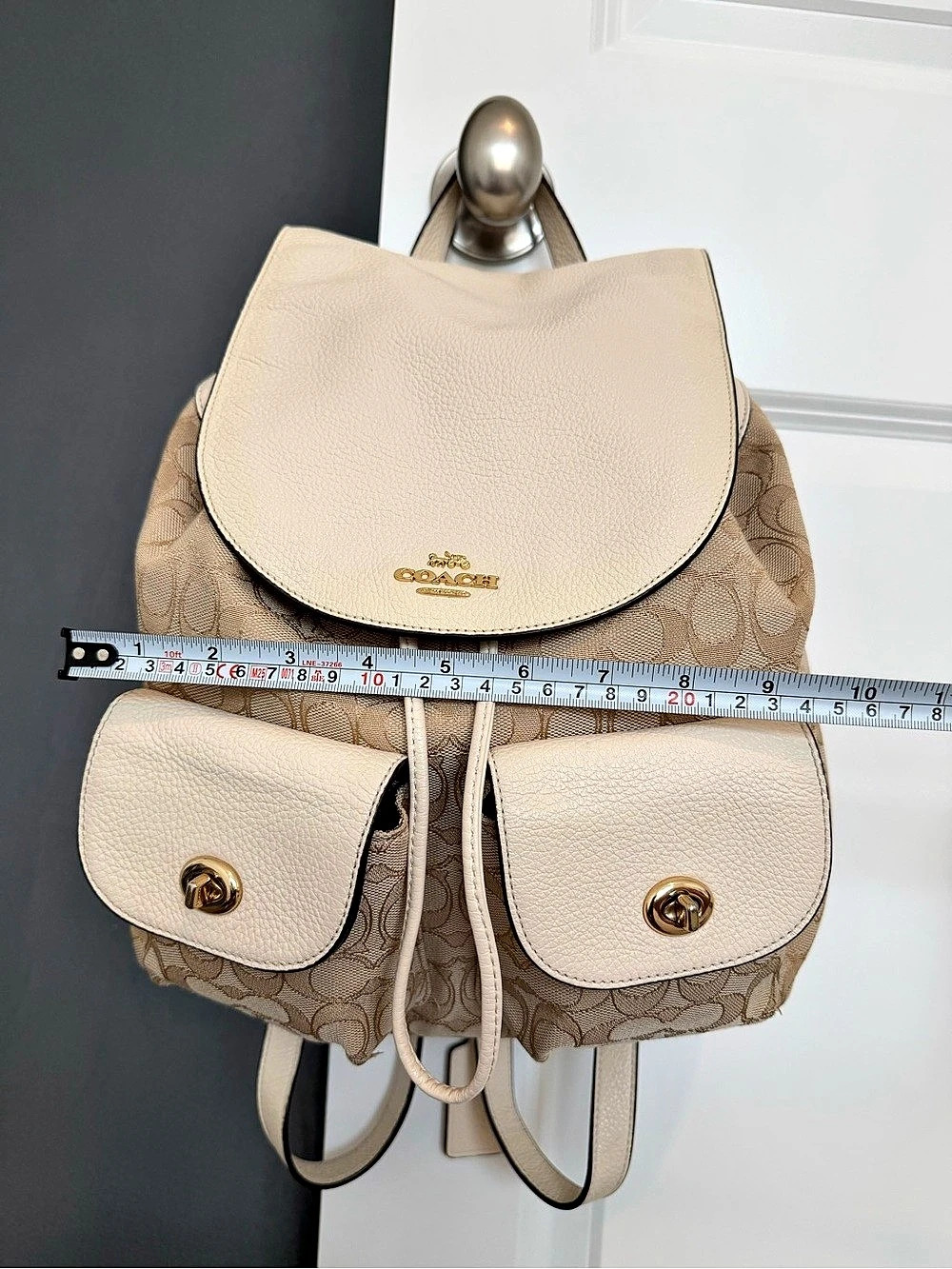Coach Ruck Sack Backpack in Beige & Brown - Picture 12 of 12